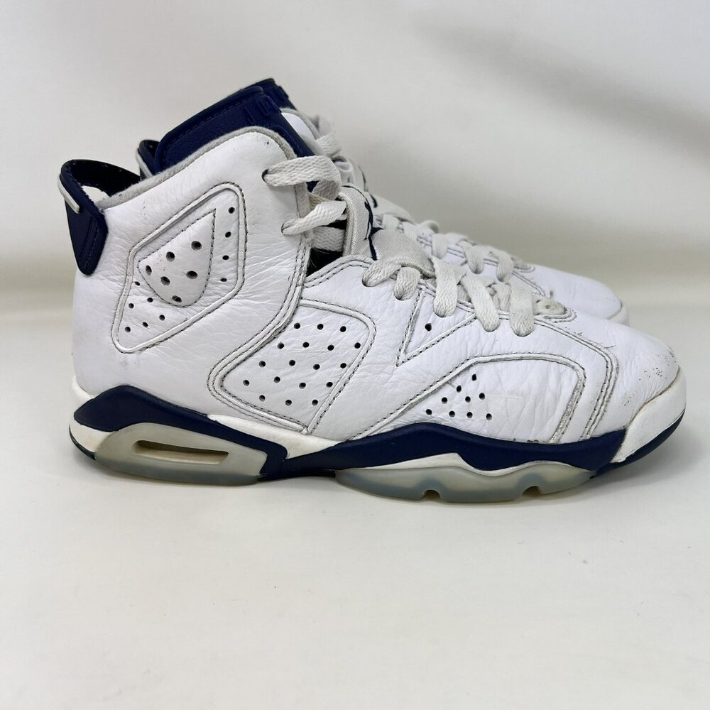 Nike Air Jordan 6 Retro GS Midnight Navy Shoes Size 4Y / Women’s Size 5.5